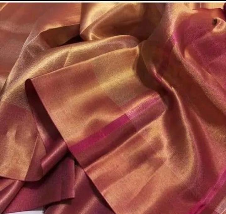 Pink Gold Tissue Jotika Modal Saree