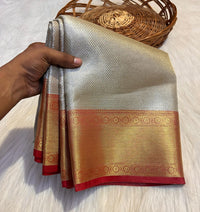 Silver Tissue Jotika Modal Saree