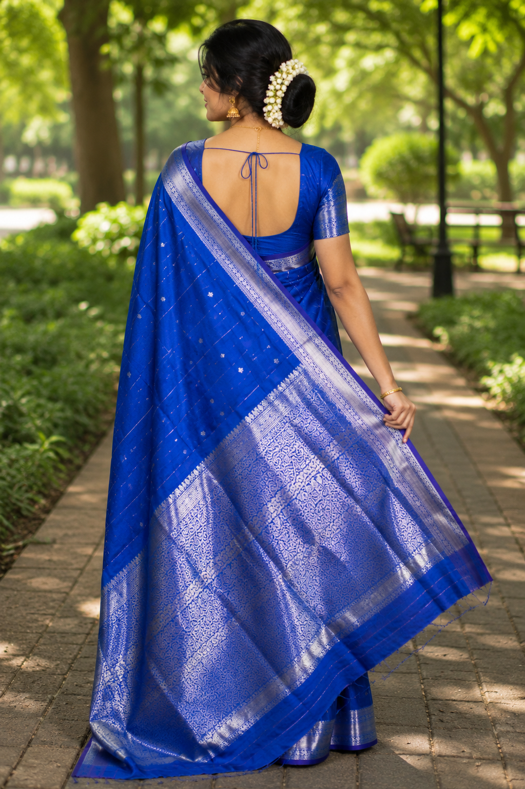 Royal Blue Sai Pallavi Silk Saree